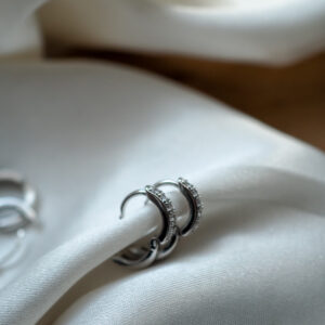 Creolen Silber Strass